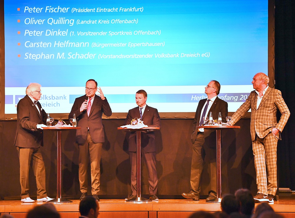 Podiumsdiskussion auf dem Herbstempfang der Volksbank Dreieich eG